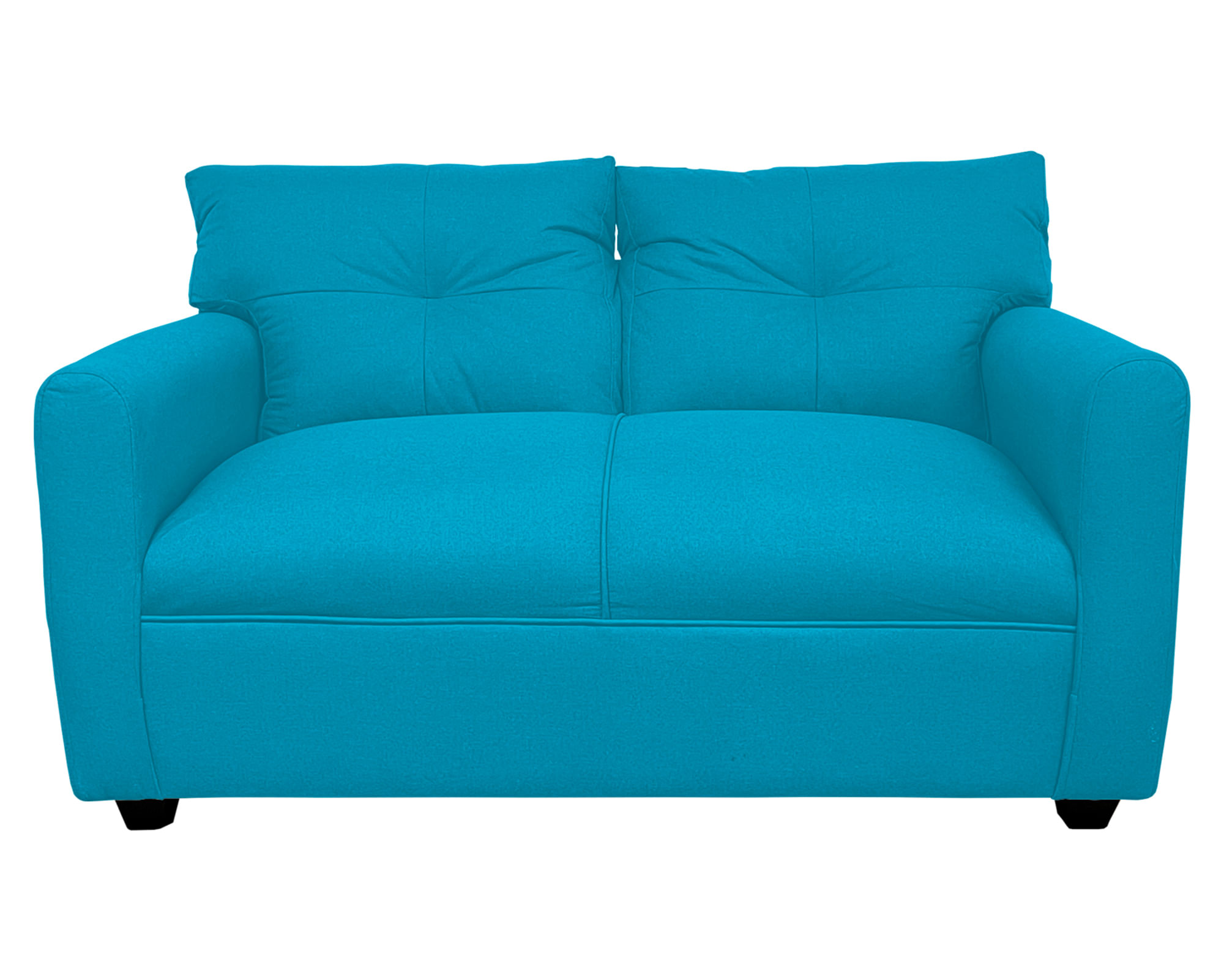 Sofás Home Sofá 2 cuerpos Mateo chenille PP turquesa