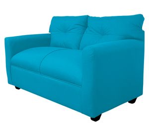 Sofá 2 cuerpos Mateo chenille PP turquesa