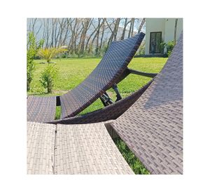 Reposera Ratán Scala beige 83x64x194 cm