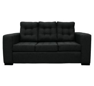 Sofá 3 cuerpos Antu chenille negro
