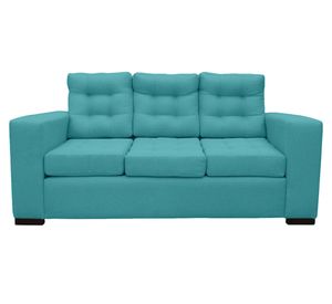 Sofá 3 cuerpos Antu chenille turquesa