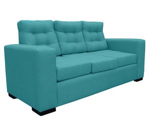 Sofá 3 cuerpos Antu chenille turquesa