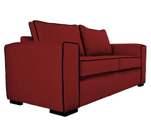 Sofá 3 cuerpos Gabro chenille rojo