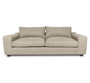 Sofá 2 cuerpos Briana chenille beige