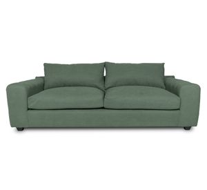 Sofá 3 cuerpos Briana chenille verde