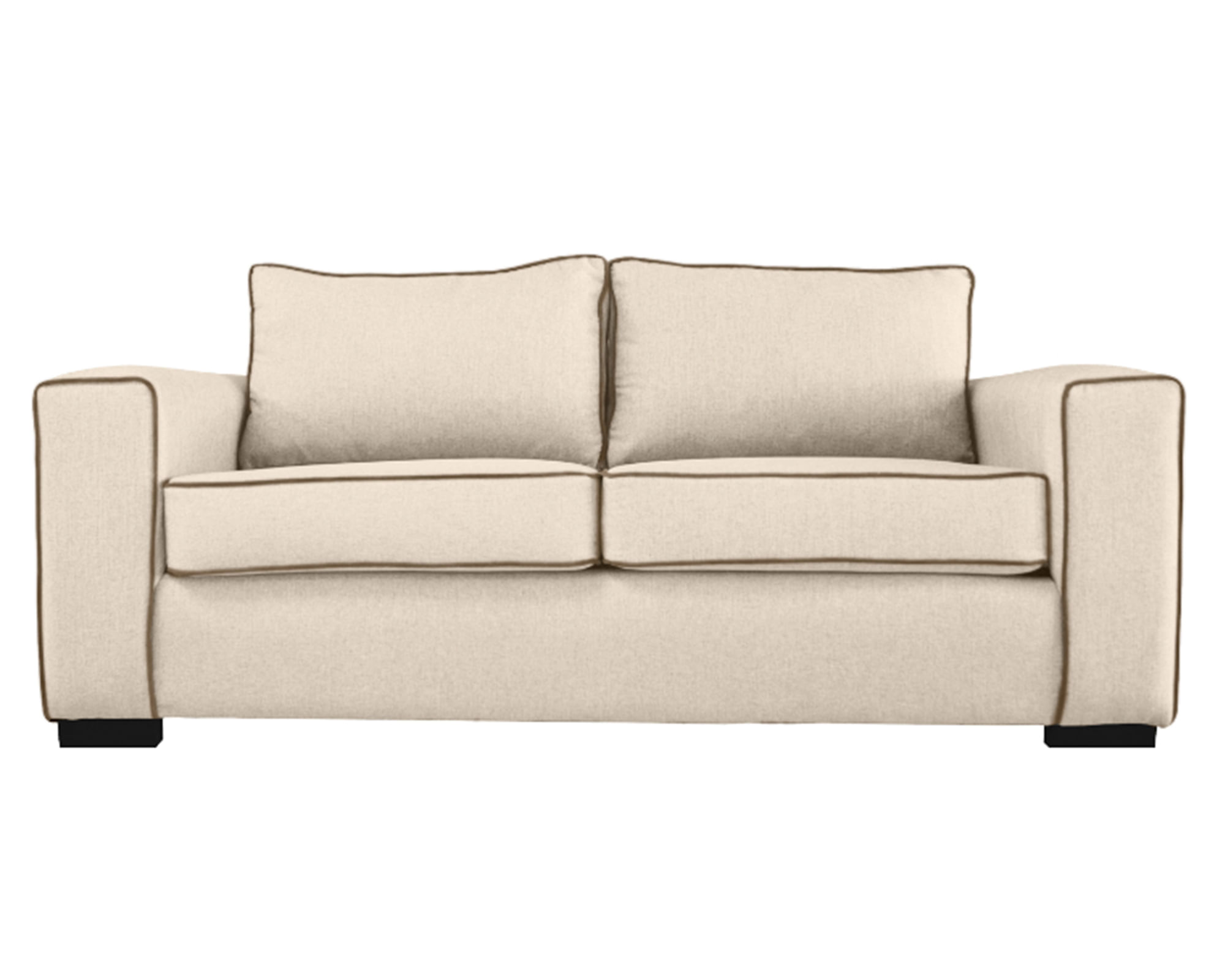 Sofás Home Sofá 3 cuerpos Gabro chenille beige
