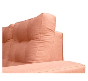 Sofá 3 cuerpos Antu tela palo rosa
