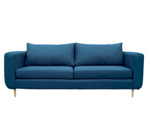Sofá 2 cuerpos Bollen chenille azul