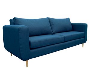 Sofá 2 cuerpos Bollen chenille azul