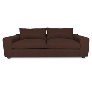 Sofá 2 cuerpos Briana chenille cafe