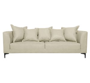 Sofá 3 cuerpos Cordelia chenille beige