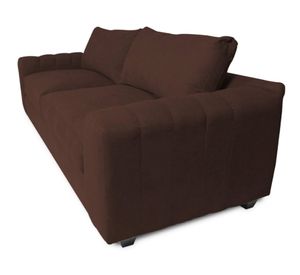 Sofá 2 cuerpos Briana chenille cafe