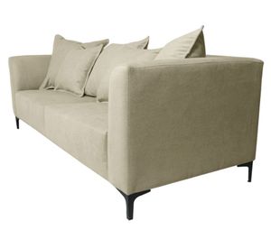 Sofá 3 cuerpos Cordelia chenille beige
