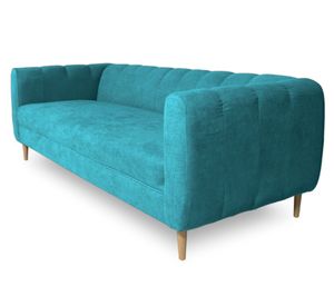 Sofá 2 cuerpos Lynette turquesa