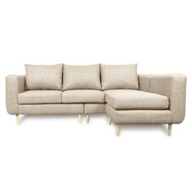 Seccional 3 cuerpos Bollen chenille beige