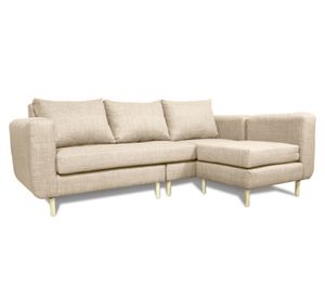 Seccional 3 cuerpos Bollen chenille beige