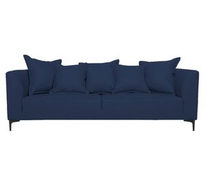 Sofá 3 cuerpos Cordelia chenille azul