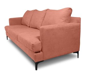 Sofá 3 cuerpos Aldara chenille palo rosa