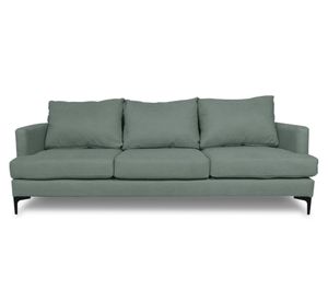Sofá 3 cuerpos Aldara chenille verde