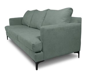 Sofá 3 cuerpos Aldara chenille verde