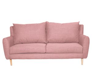 Sofá 2 cuerpos Lenora chenille palo rosa
