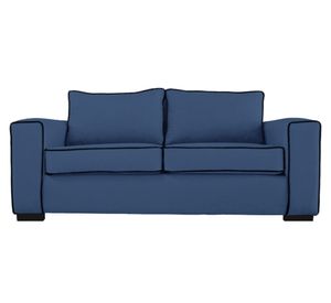 Sofá 3 cuerpos Gabro chenille azul
