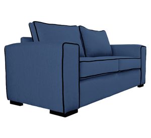 Sofá 3 cuerpos Gabro chenille azul