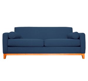 Sofá 2 cuerpos Meli chenille azul