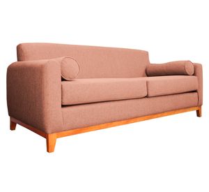 Sofá 3 cuerpos Meli chenille palo rosa