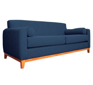 Sofá 2 cuerpos Meli chenille azul
