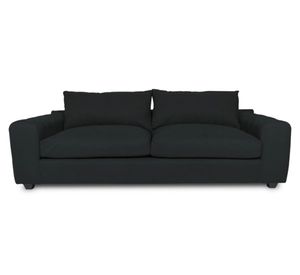 Sofá 3 cuerpos Briana chenille grafito