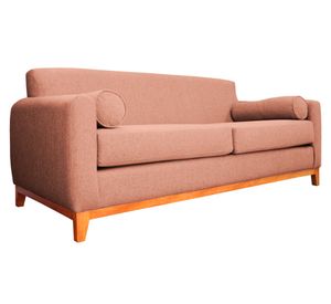 Sofá 2 cuerpos Meli chenille palo rosa