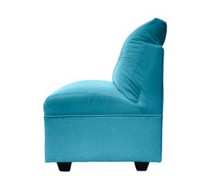 Set 2 butacas 1 cuerpo Mateo chenille PP turquesa