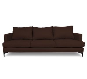 Sofá 3 cuerpos Aldara chenille cafe