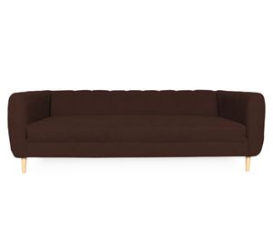 Sofá 3 cuerpos Lynette chenille cafe