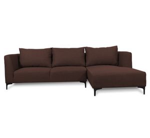 Seccional 3 cuerpos Suria chenille café