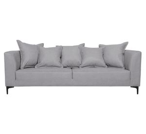 Sofá 3 cuerpos Cordelia chenille gris