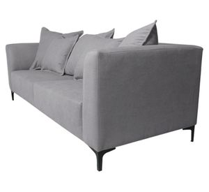 Sofá 3 cuerpos Cordelia chenille gris