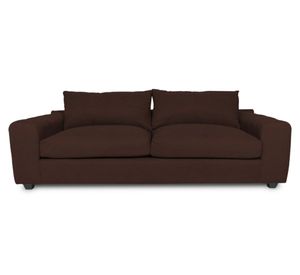 Sofá 3 cuerpos Briana chenille cafe