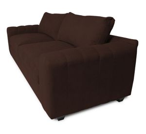 Sofá 3 cuerpos Briana chenille cafe