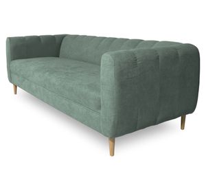 Sofá 3 cuerpos Lynette chenille verde