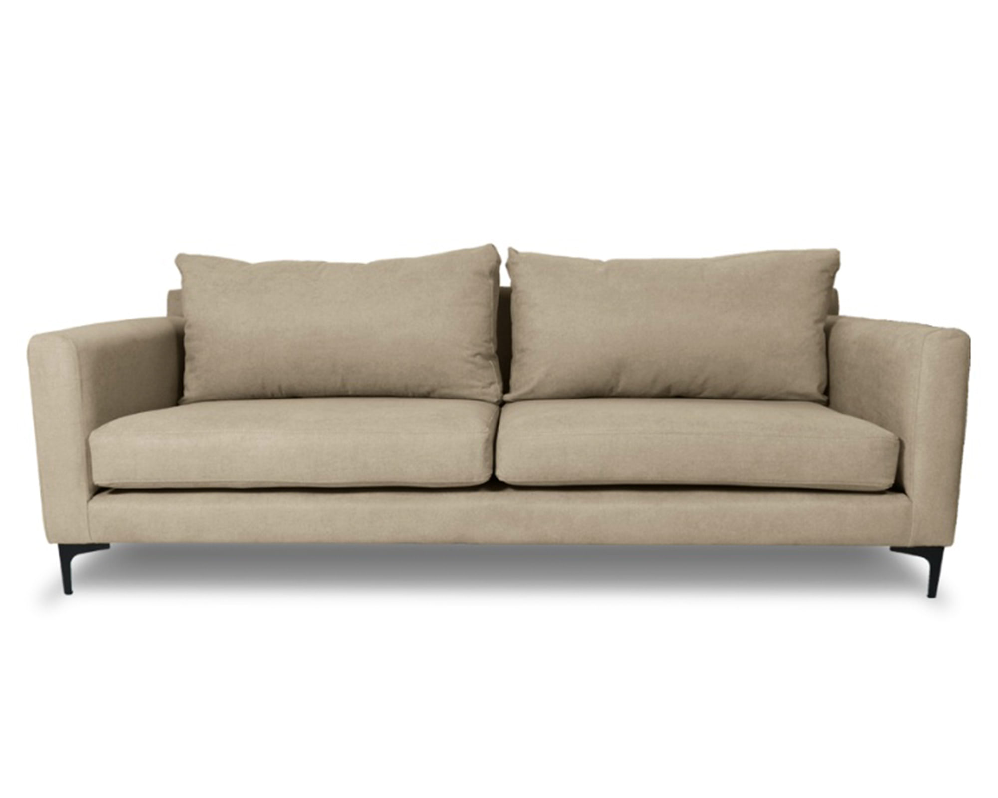 Sofás Home Sofá 2 cuerpos Alanna chenille beige