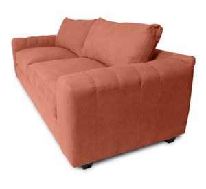 Sofá 2 cuerpos Briana chenille palo rosa