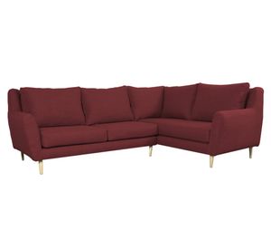 Seccional 3 cuerpos Lenora chenille rojo