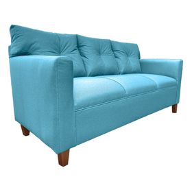 Sofá 3 cuerpos Mateo chenille PM turquesa