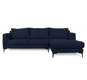 Seccional 3 cuerpos Kaile chenille azul