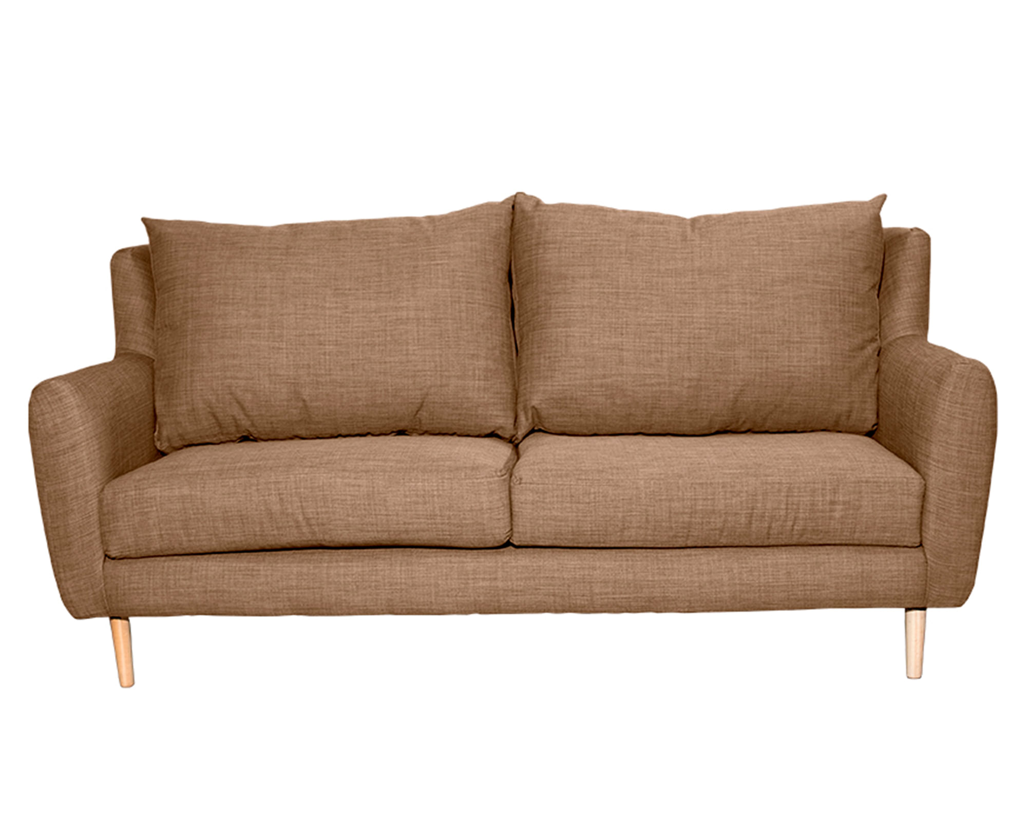 Sofás Home Sofá 2 cuerpos Lenora chenille beige