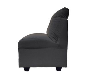 Set 2 butacas 1 cuerpo Mateo chenille PP grafito