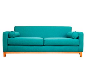 Sofá 3 cuerpos Meli chenille turquesa