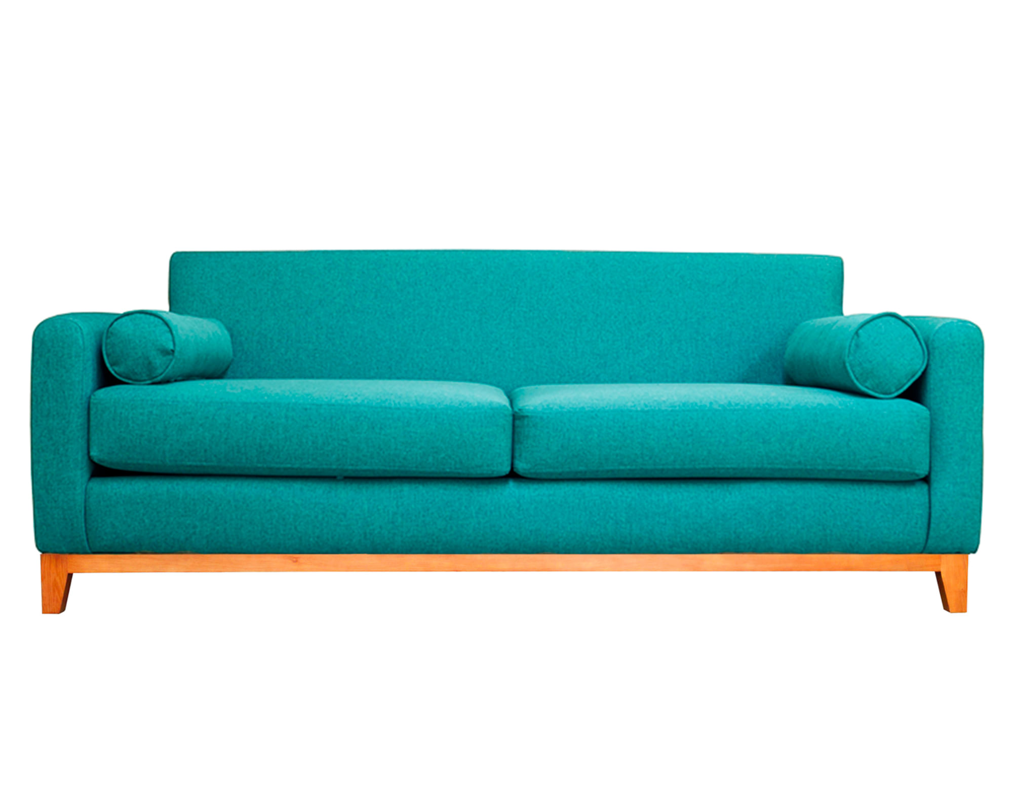 Sofás Home Sofá 3 cuerpos Meli chenille turquesa